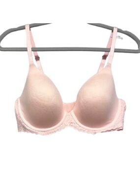 🆕-Aerie Real Sunnie Full Coverage Lightly Lined Blossom Lace Trim Bra 36D